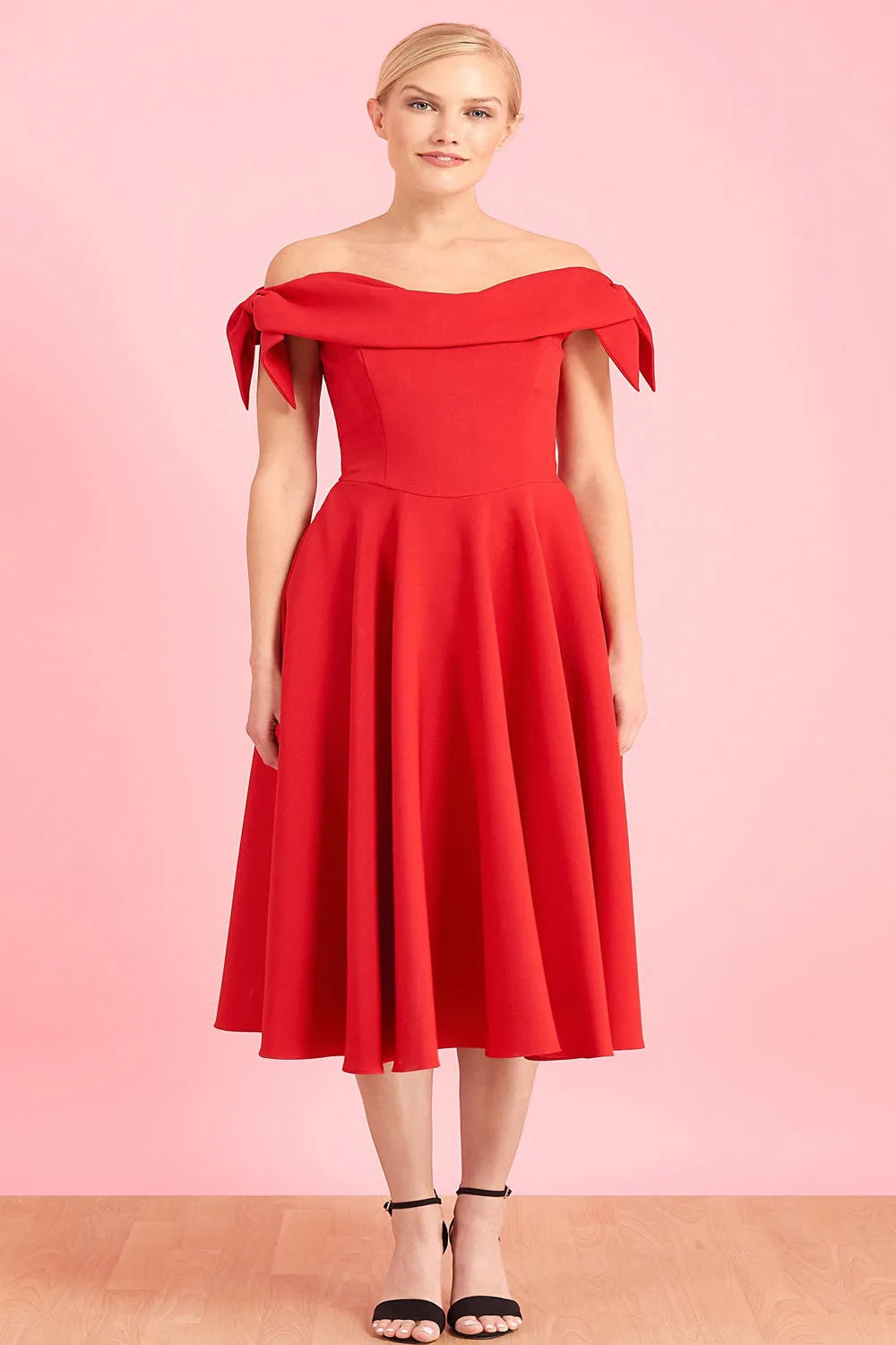 A-line Off-the-shoulder Cocktail Party Dress