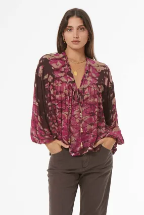 Abbey Top with Beads // Wild Orchid Boa Wash