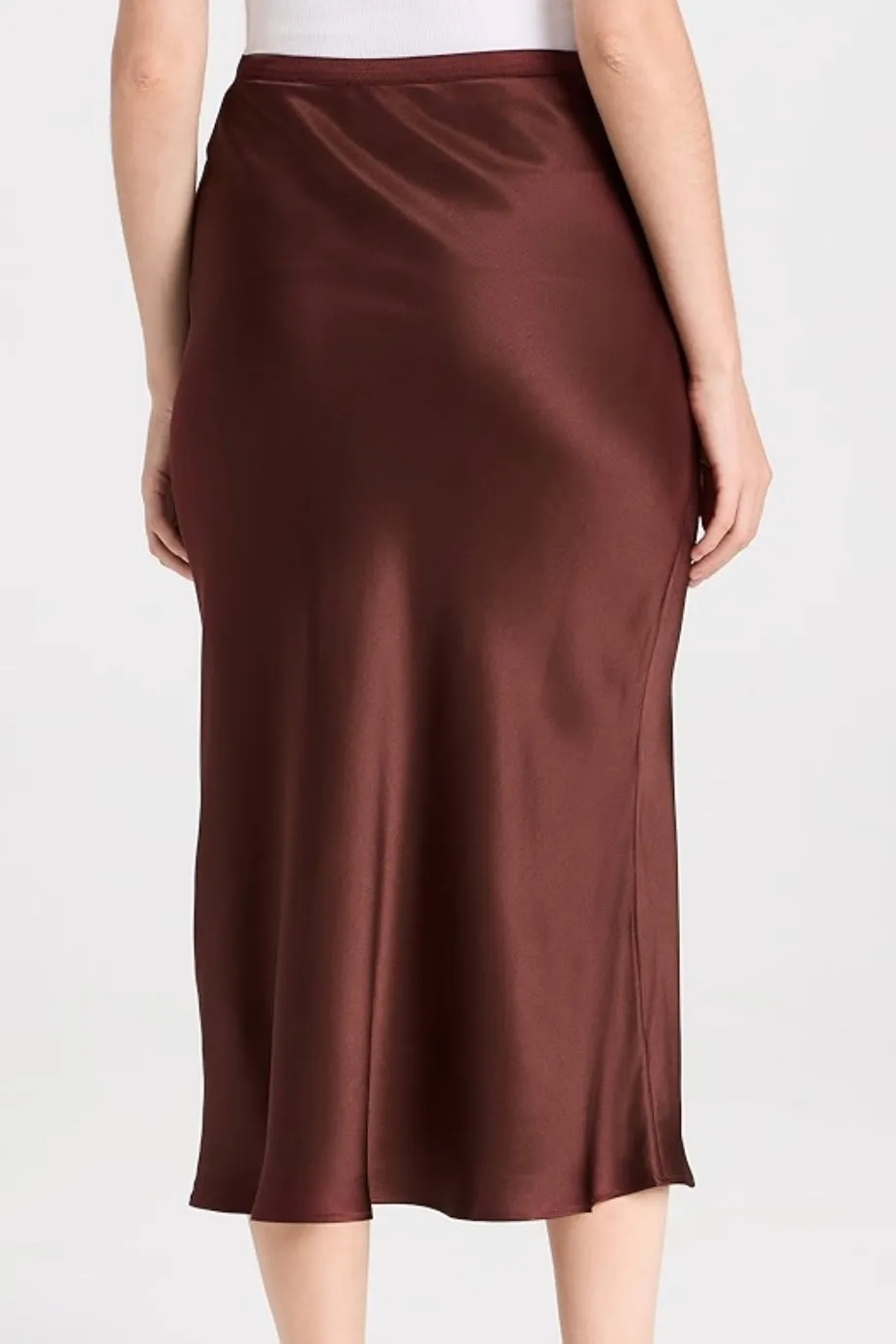 Anine Bing - Bar Silk Skirt (bordeaux burgundy)