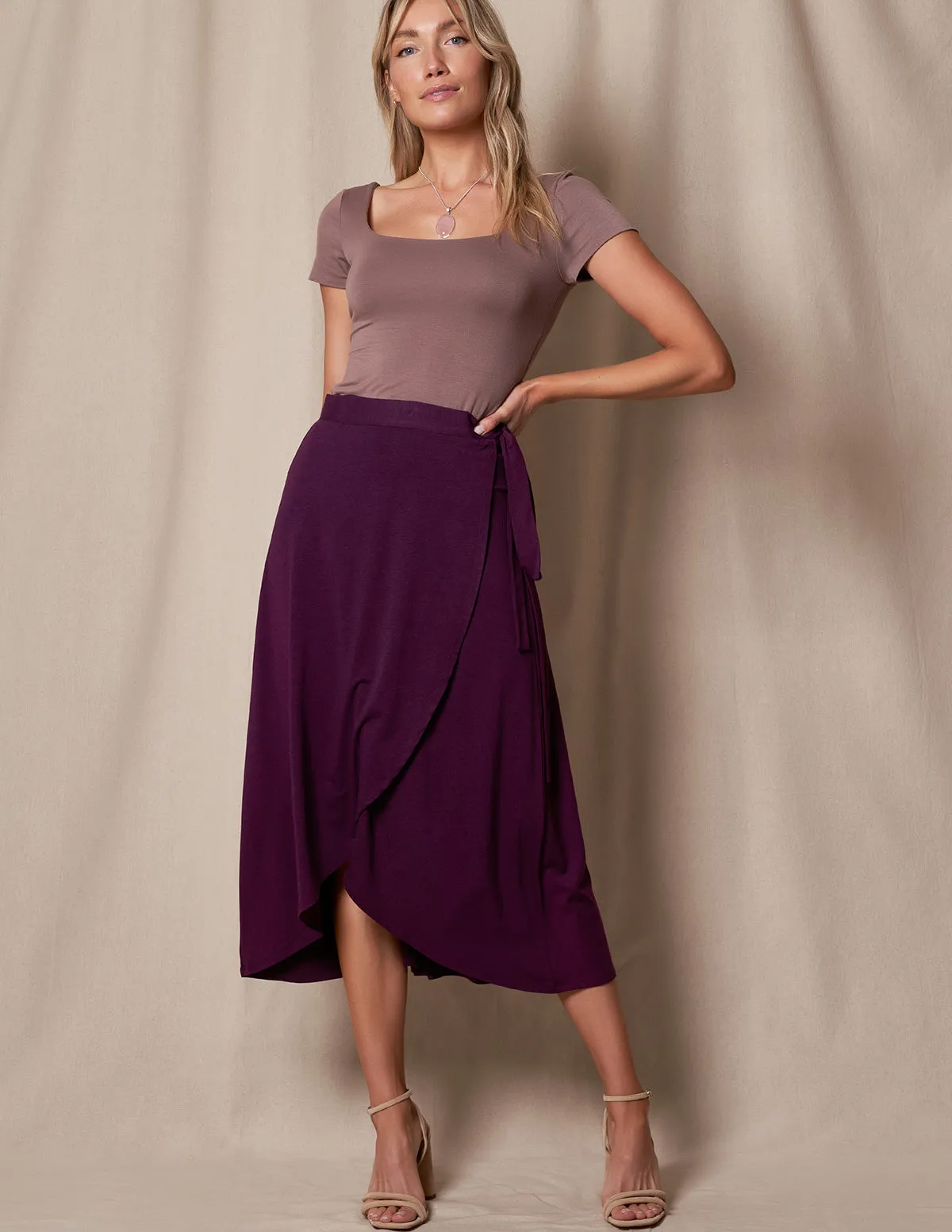 Bamboo / Organic Cotton Wrap Skirt