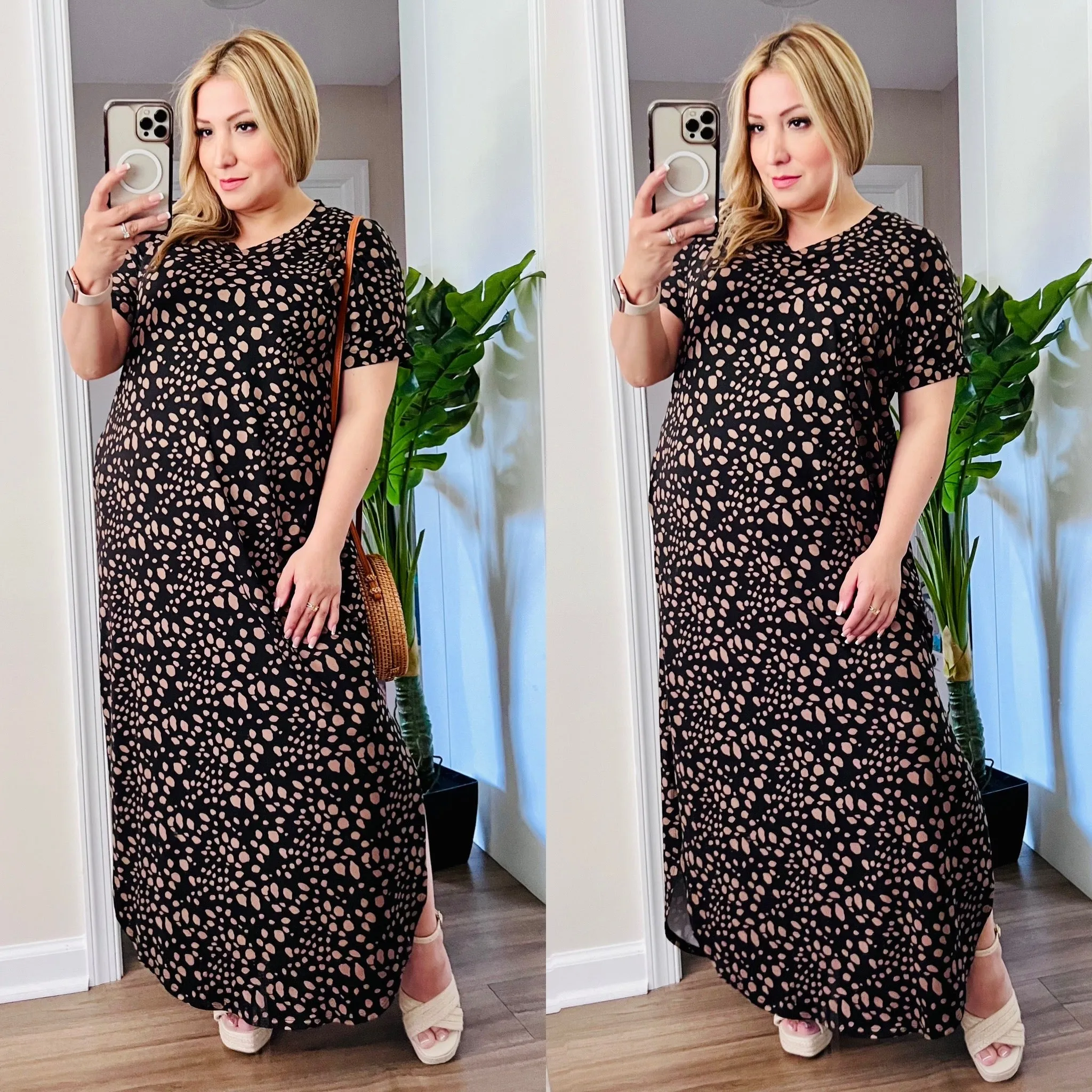 City Chic Cheetah Print Maxi Dress