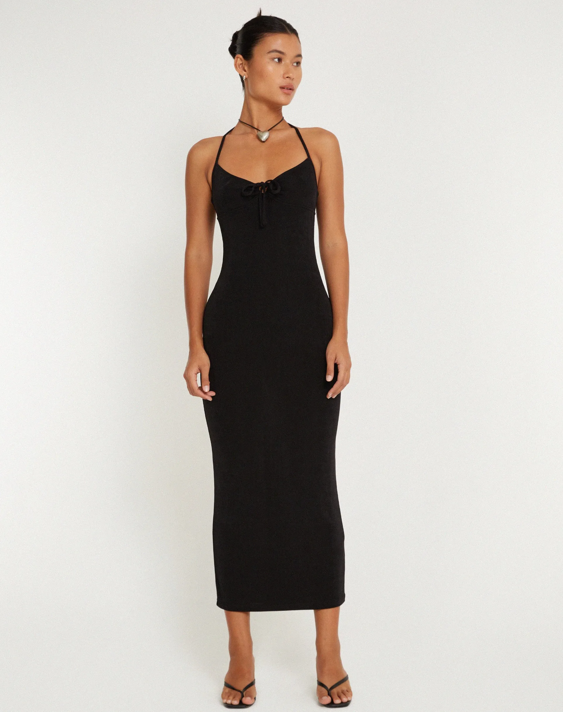 Clovia Maxi Dress in Black