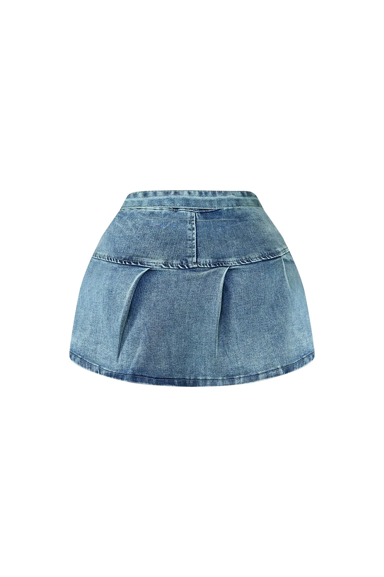 Come Back Vintage Cargo Denim Skirt