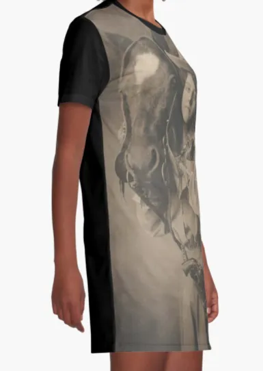 Cowgirl Kim Belle of the Ranch Graphic Tee Dress - Large Only