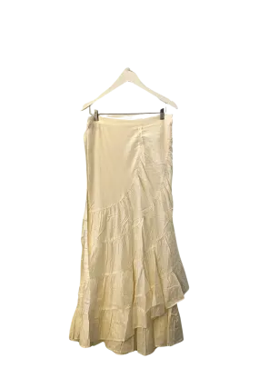 Cream Silk Flamenco Skirt