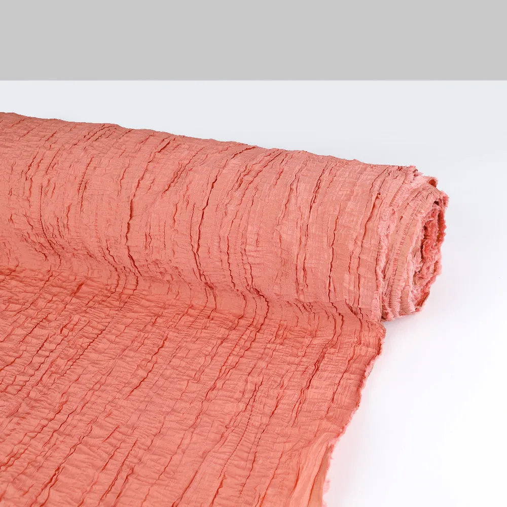 Crinkle Poly Taffeta - Salmon