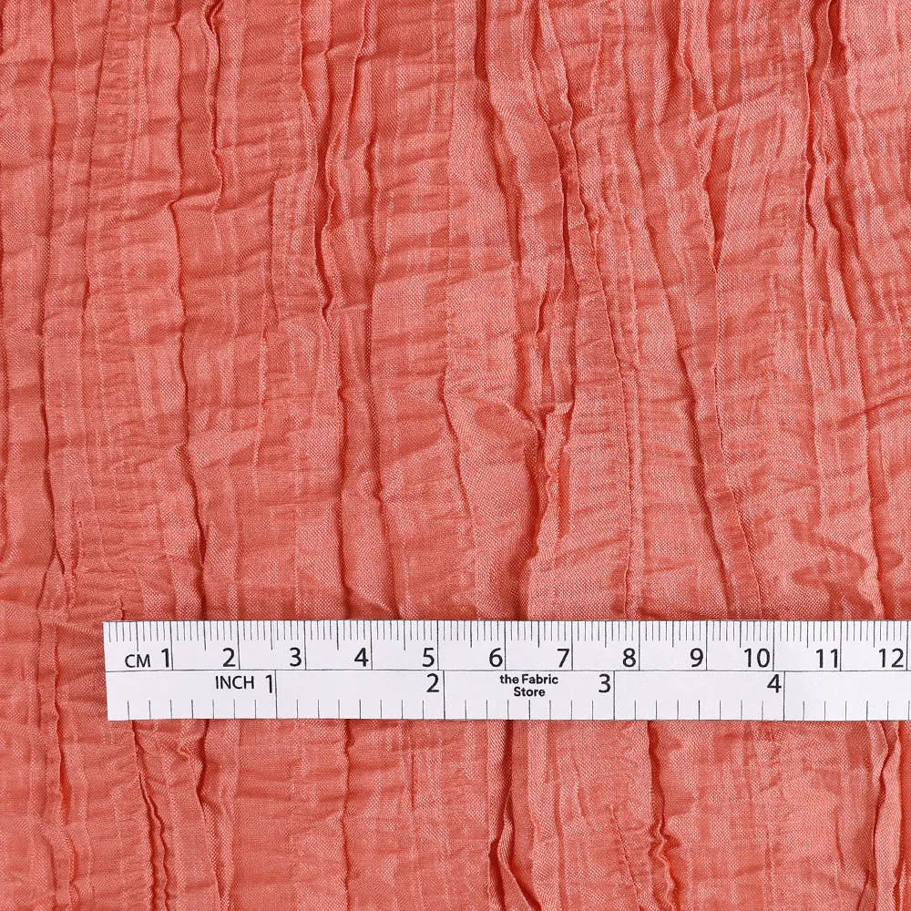 Crinkle Poly Taffeta - Salmon