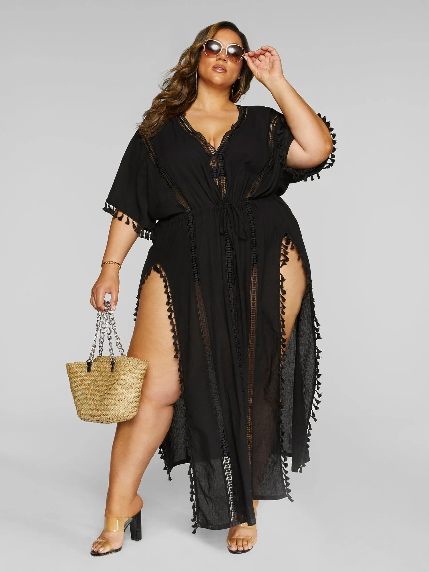 Dalina Fringe Cover-up Dress