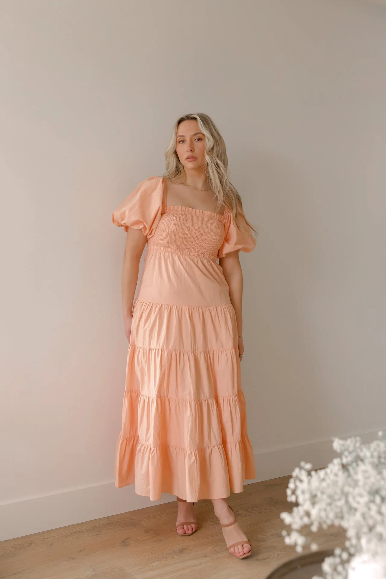 Emma Puff Sleeve Maxi Dress