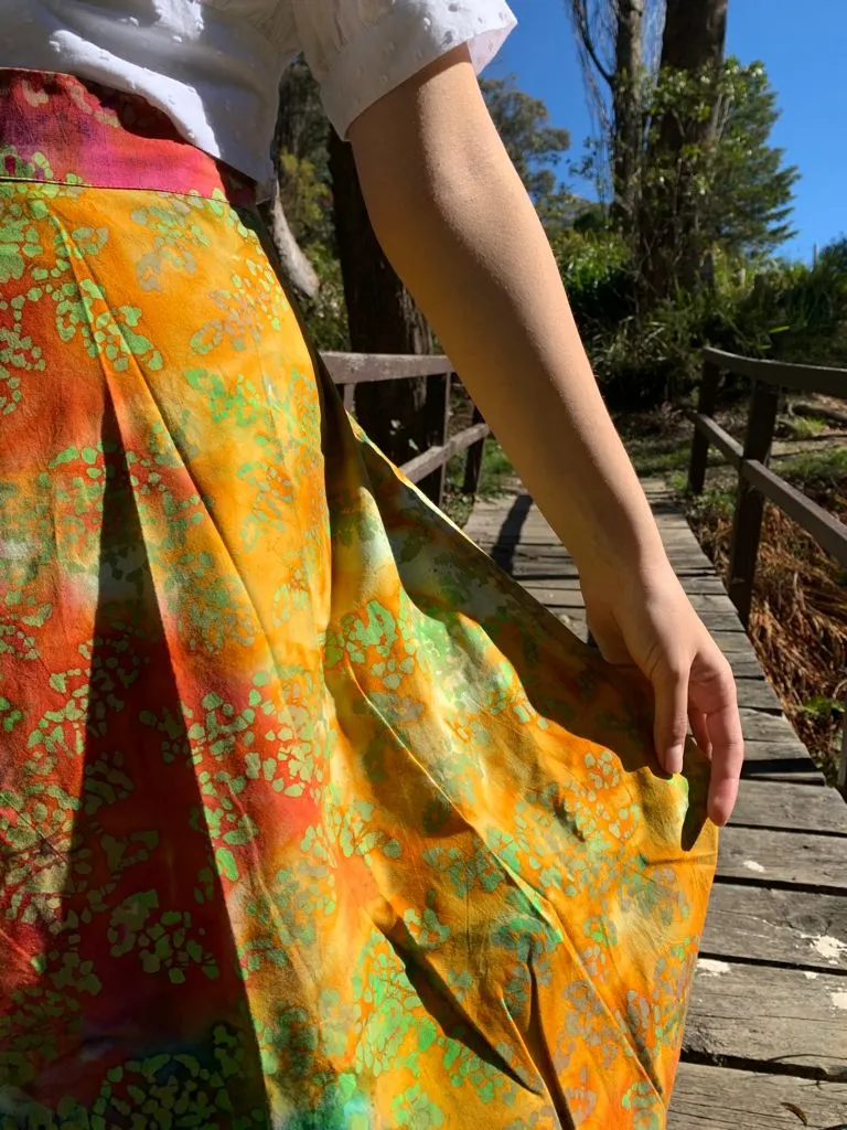 Fair Trade Cotton Long Wraparound Skirt