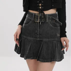 Fairycore Aesthetic Denim Skirt