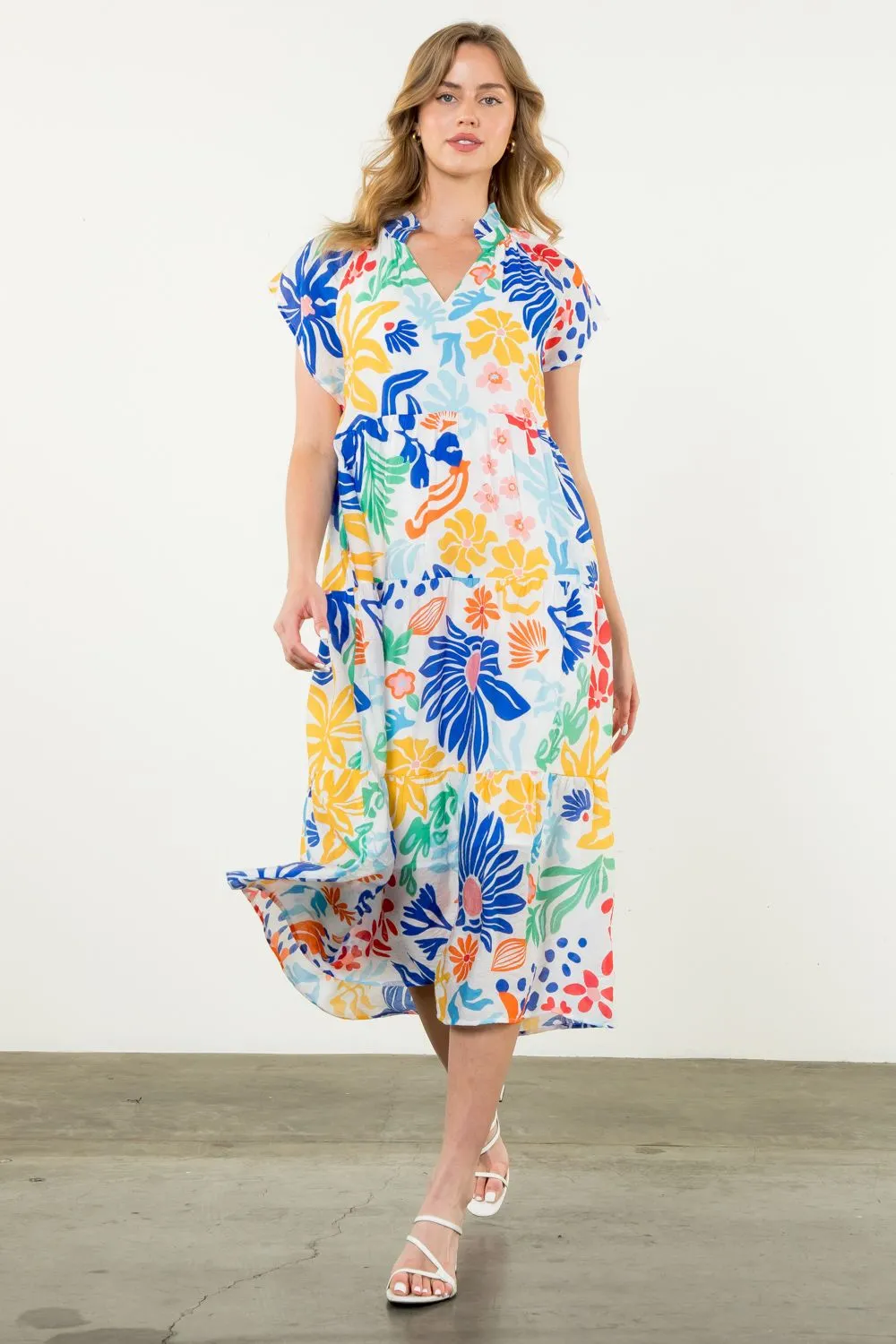 Floral Tiered Maxi Dress