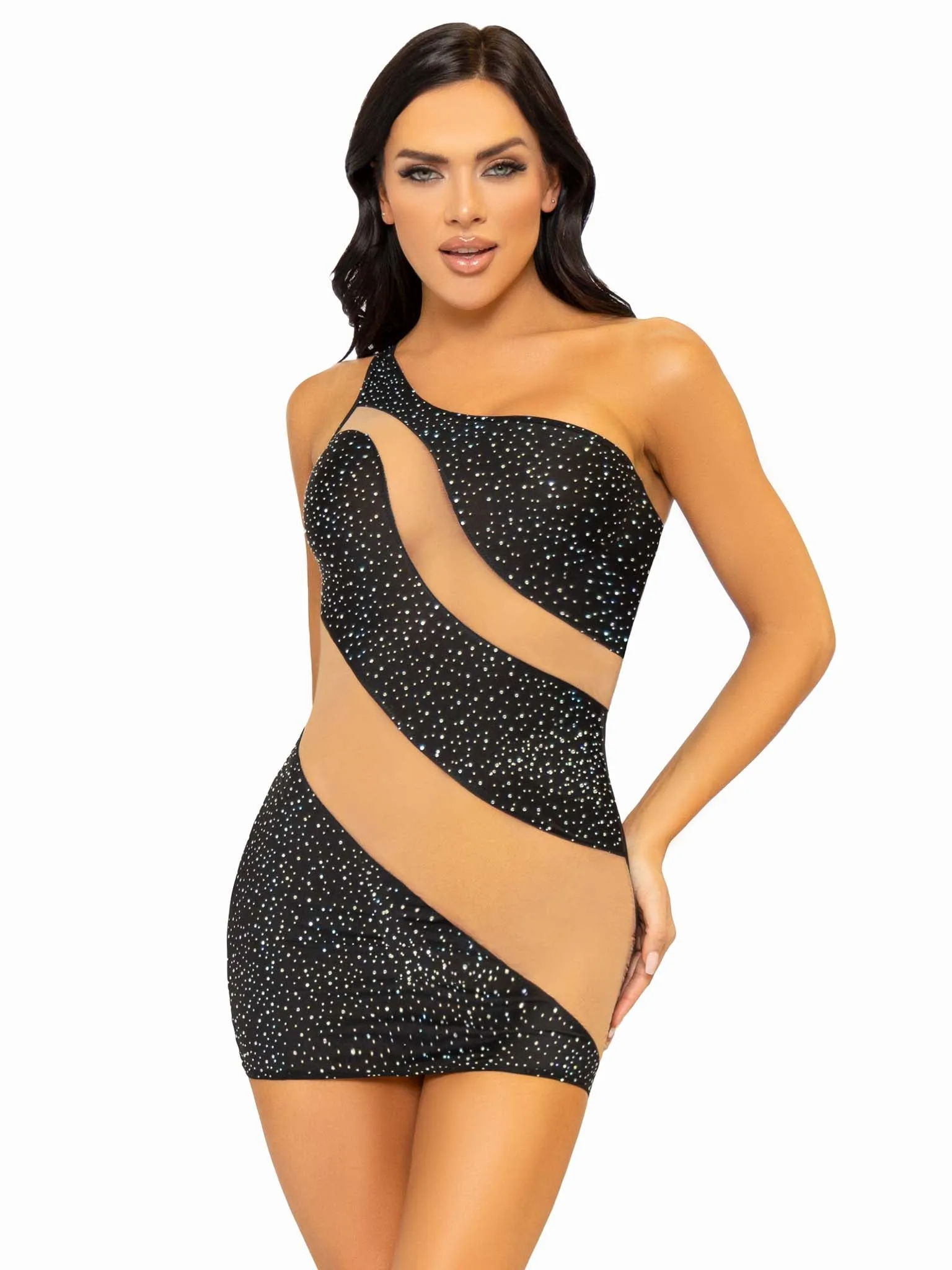 Glam Vibe Rhinestone Dress