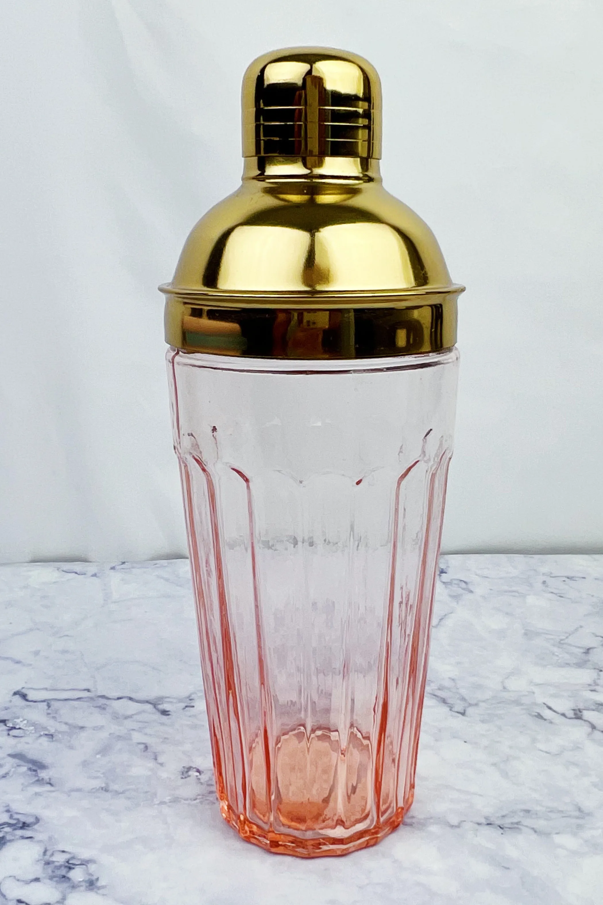 Gold and Pink Cocktail Shaker