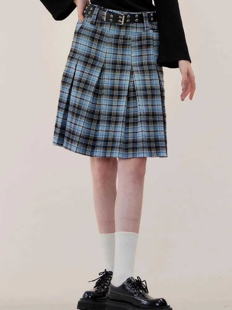 High waist slim A-line pleated skirt【s0000003778】