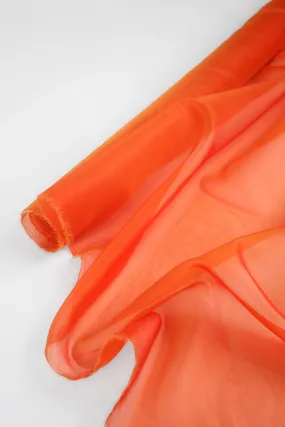 Italian Silk Organza | Persimmon