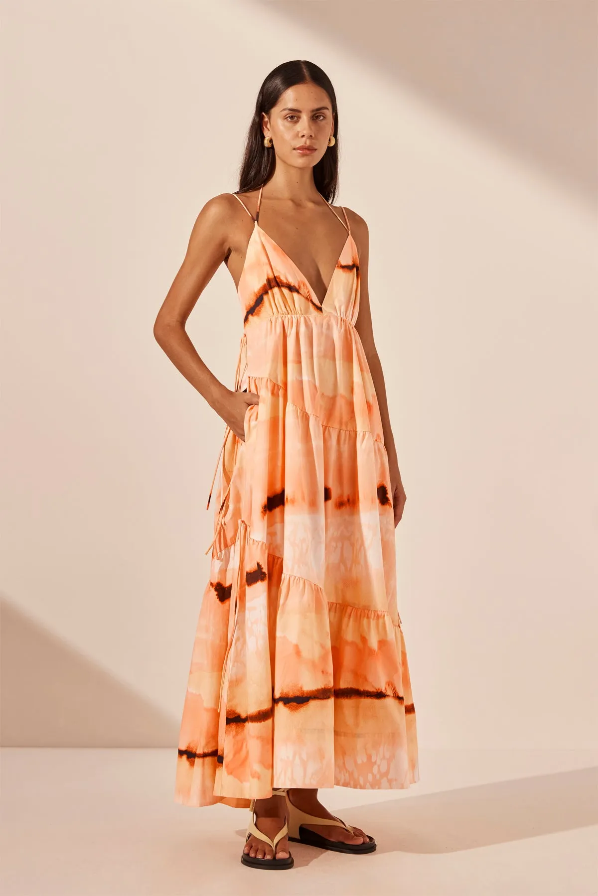 LARISSA TIERED MAXI DRESS