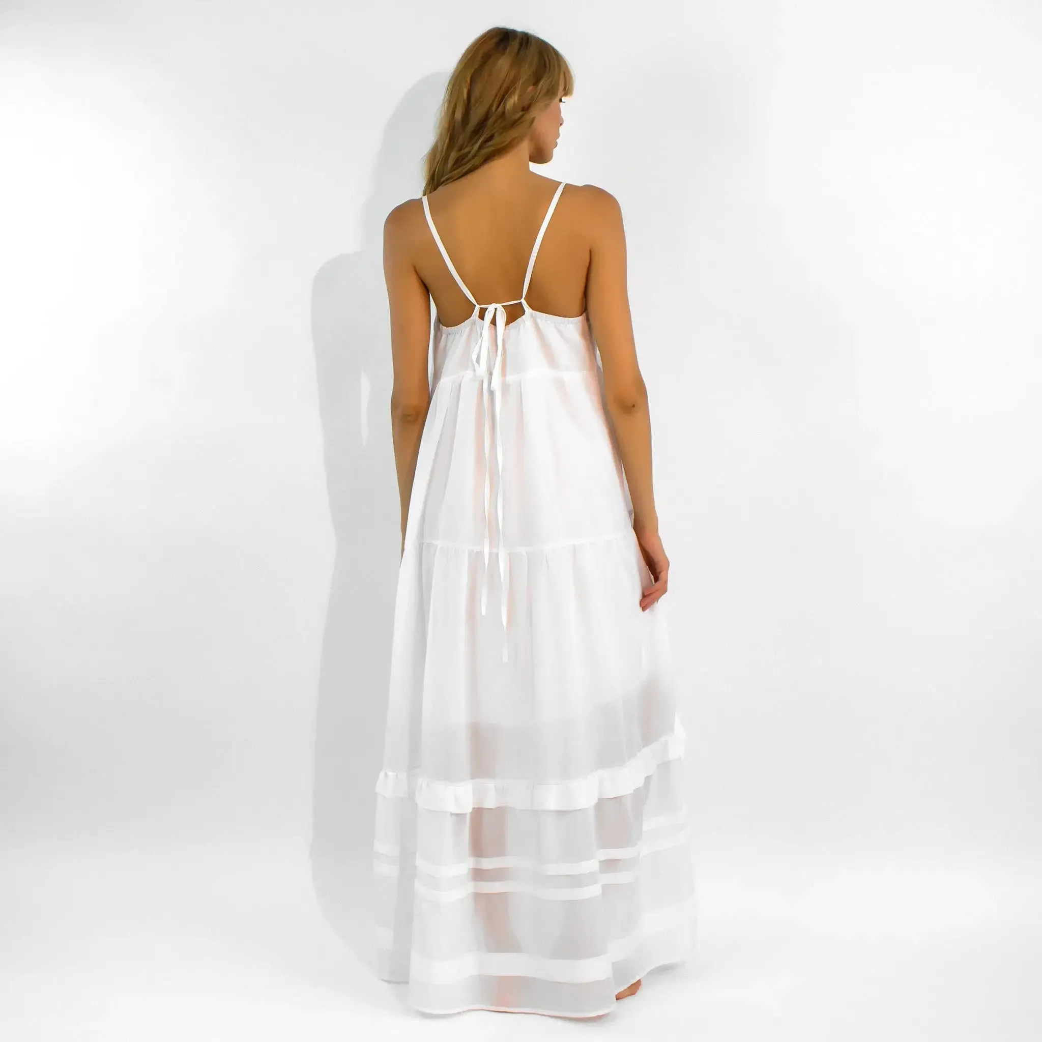 Lightness of Being Maxi Dress White