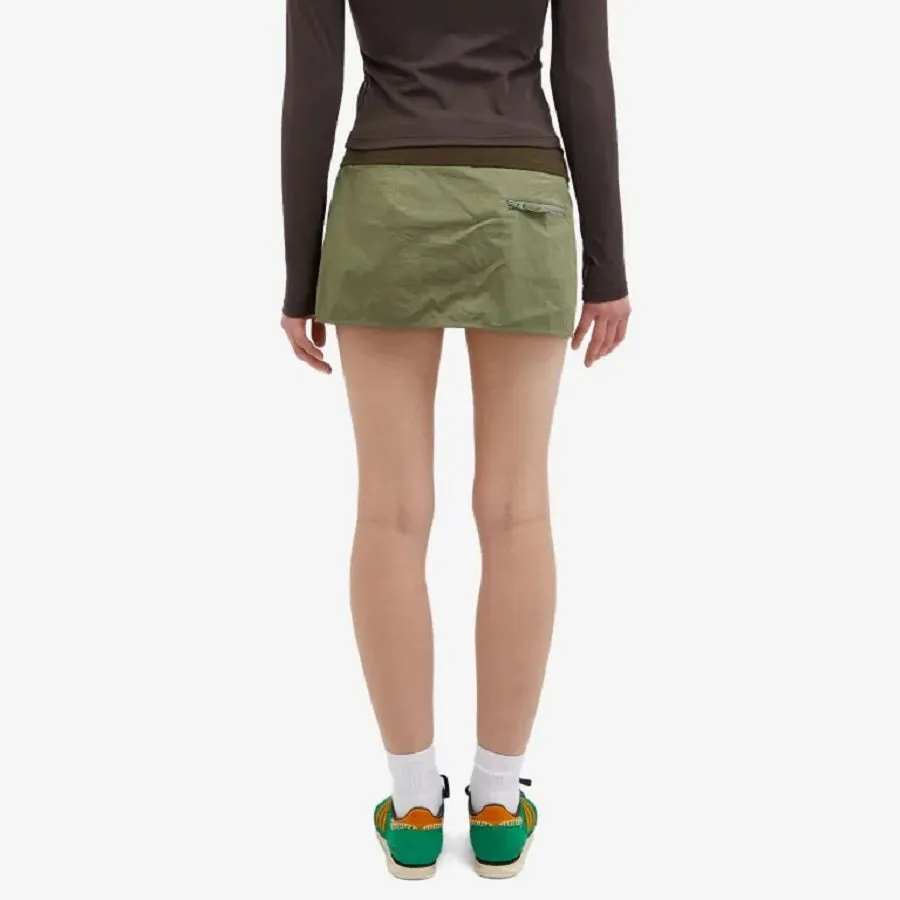 Miaou Dali Cargo Mini Skirt, dark green