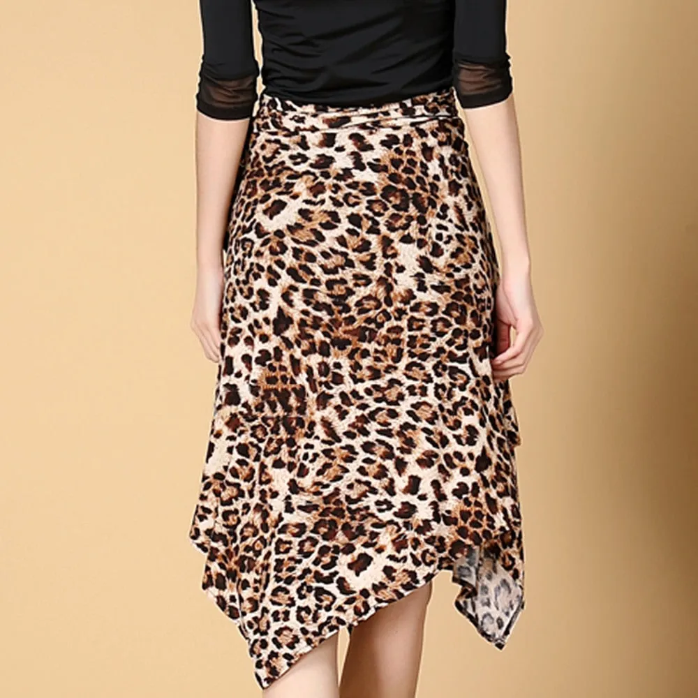 Mid Length Asymmetrical Wrap Dance Skirt