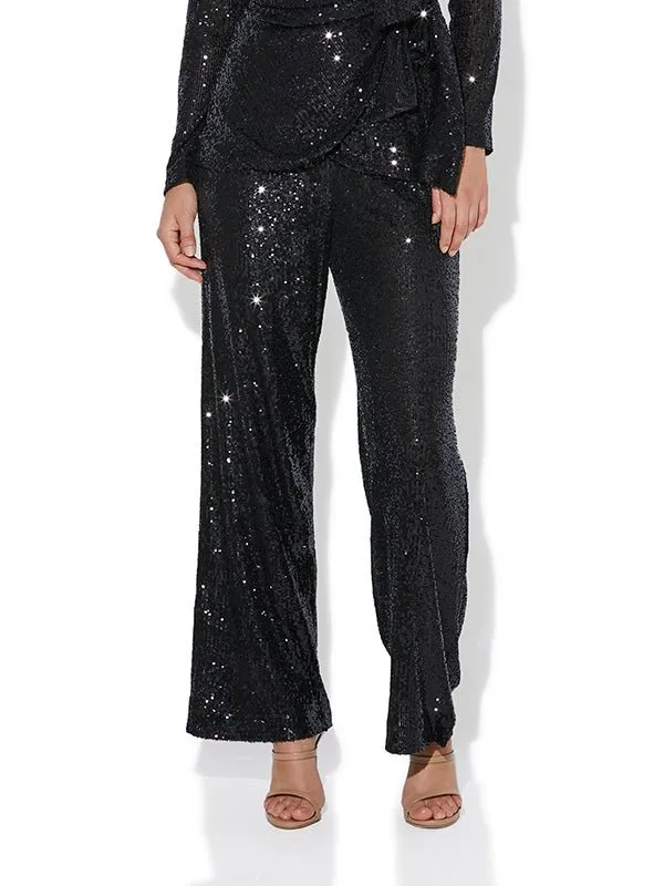 Minxy Black Sequin Pants