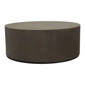 Montage Round Natural Cement Cocktail Table by Diamond Sofa