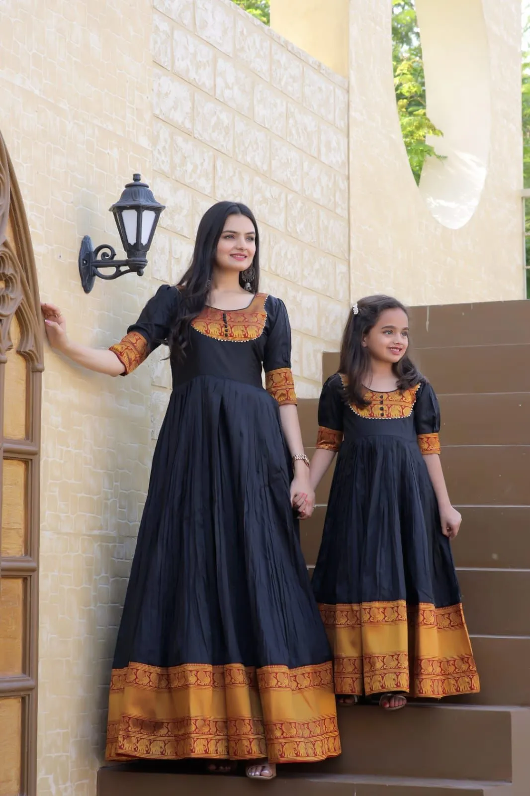 Mother and Daughter Same Matching Gown Outfits Set