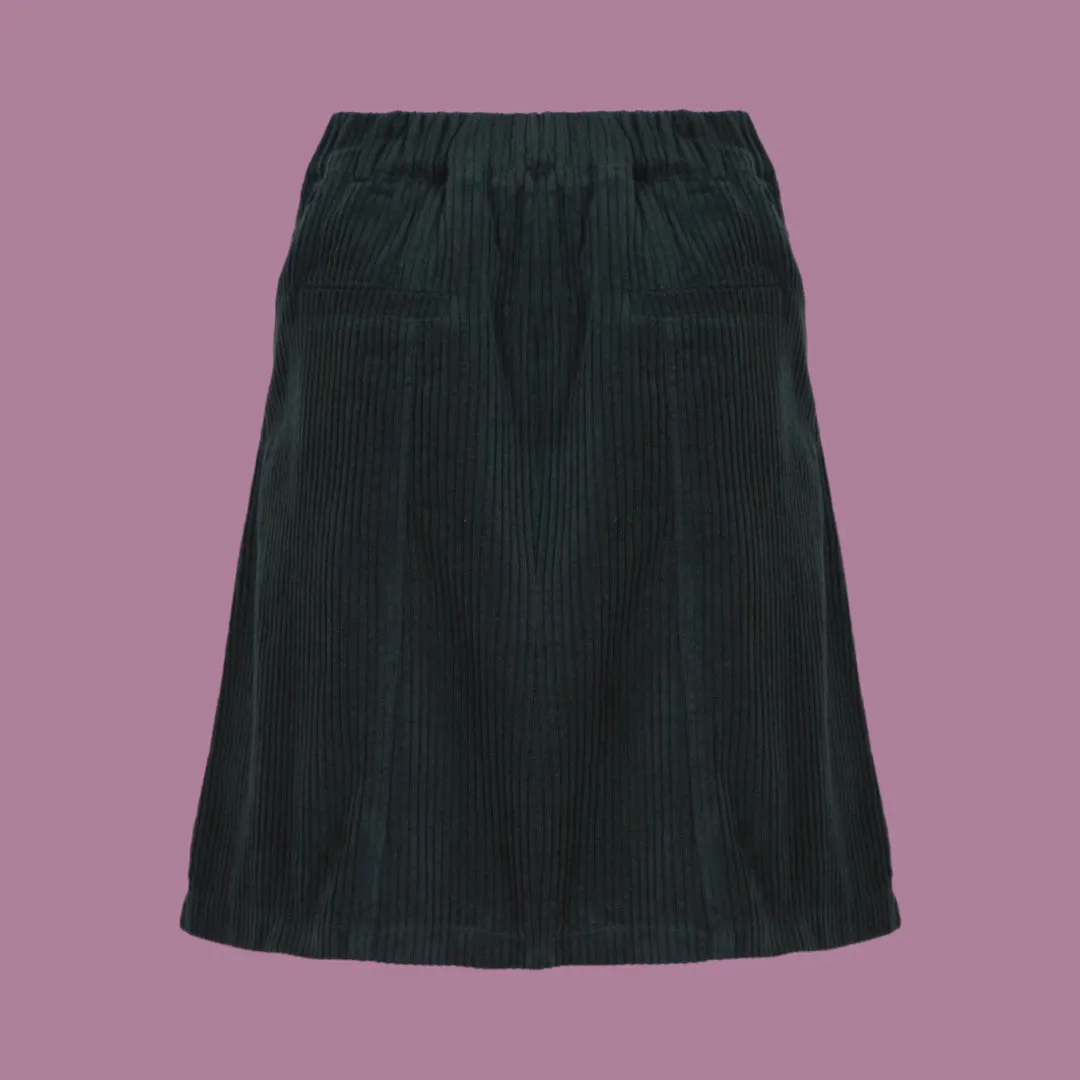 Olga de Polga Jackson Bottle Green Cord Skirt