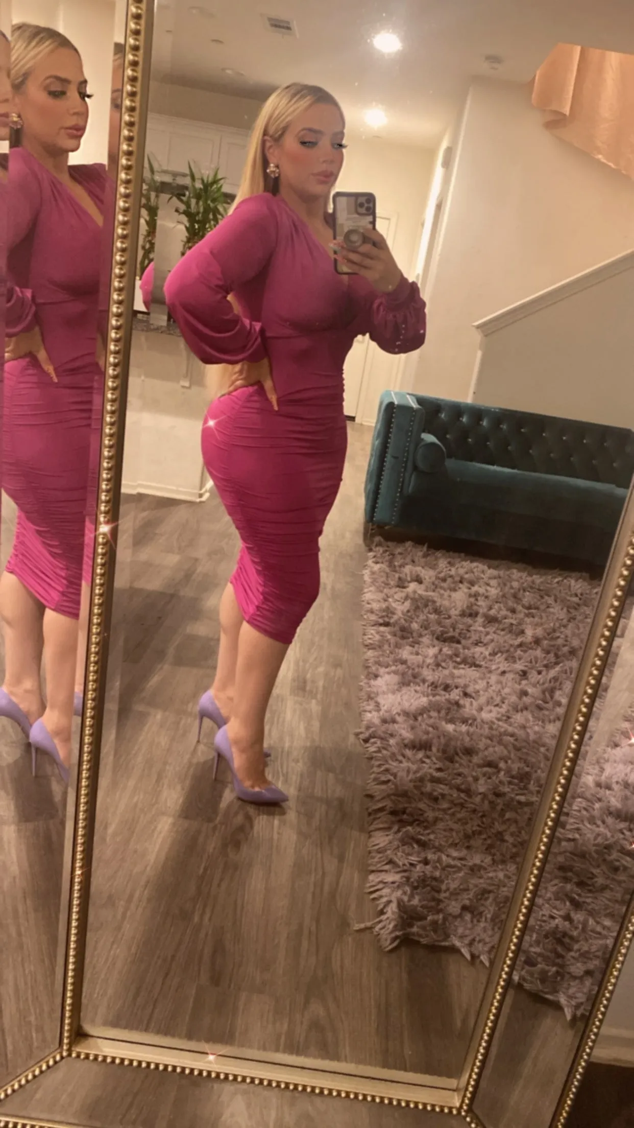 Prisha Hot Pink Dress