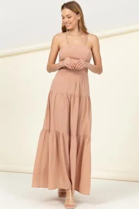 Said Yes Tiered Maxi Dress