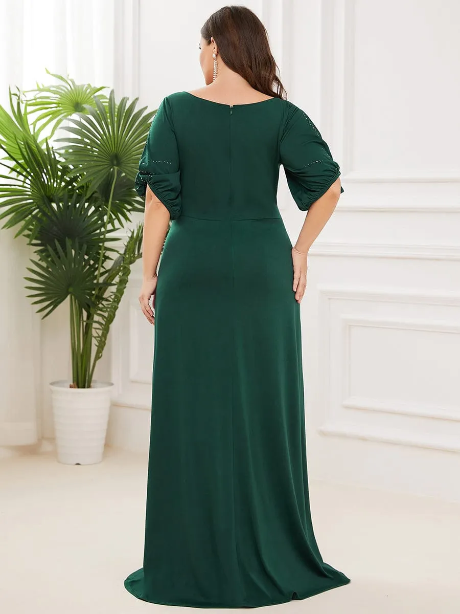 Simple Plus Size Bodycon Maxi Mermaid Formal Evening Dress