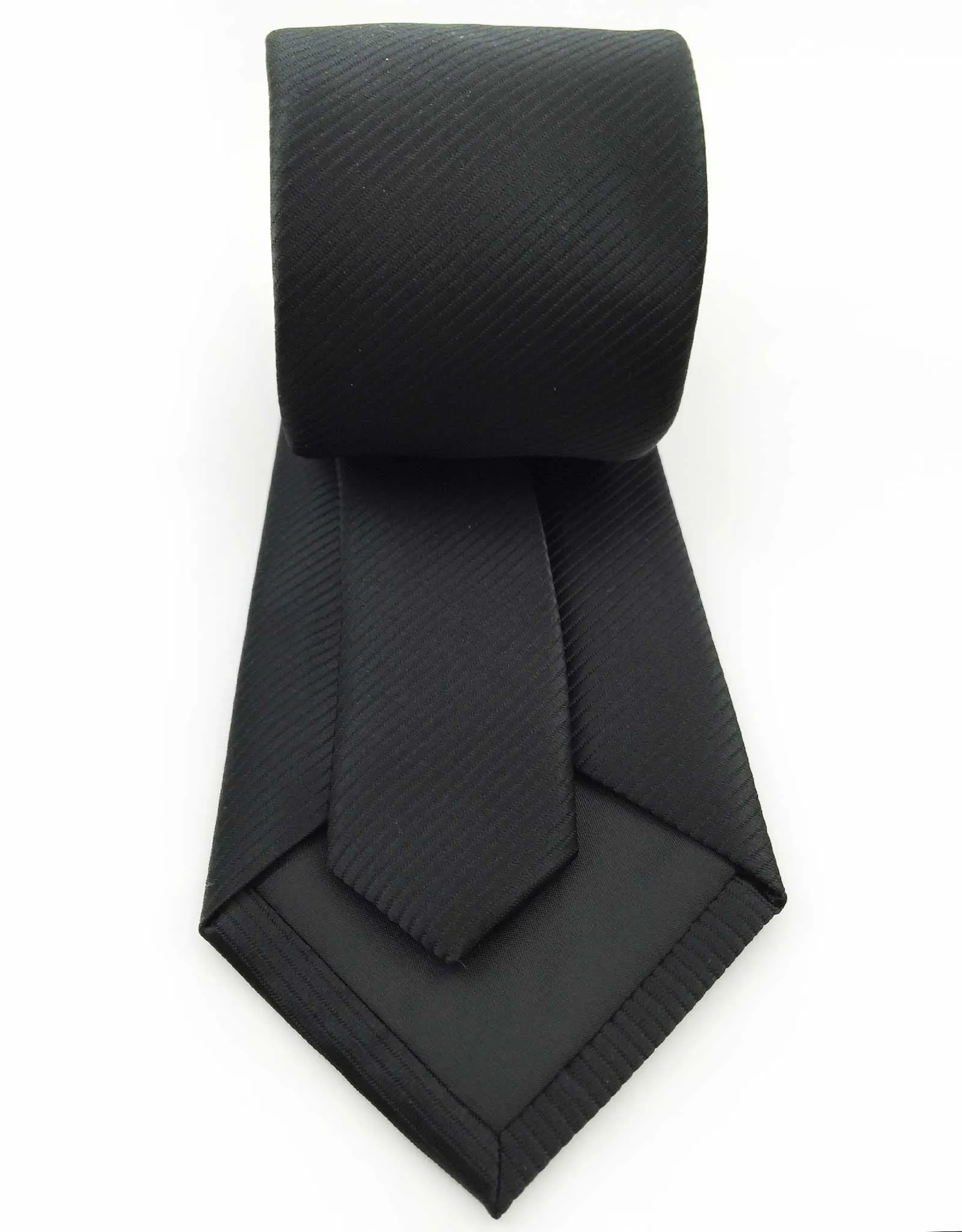 Solid Black Tie