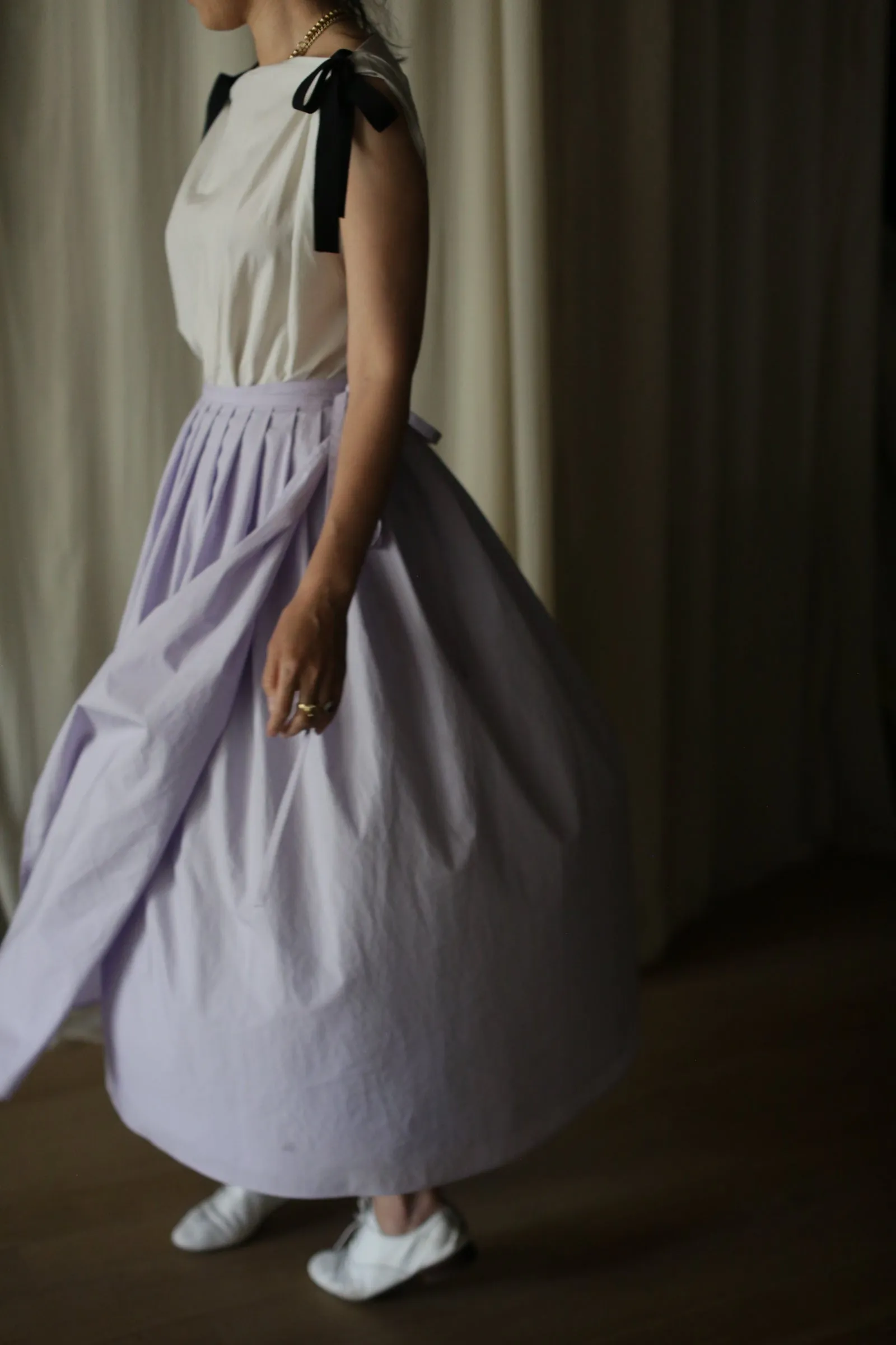 Typewriter Wrap Skirt | Amethyst