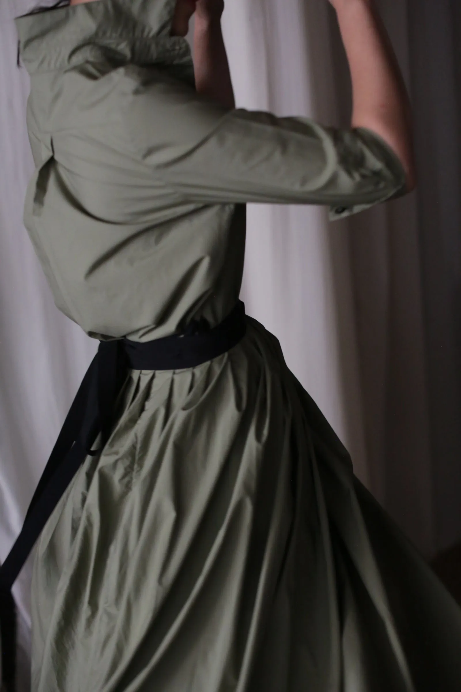 Typewriter Wrap Skirt | Olive