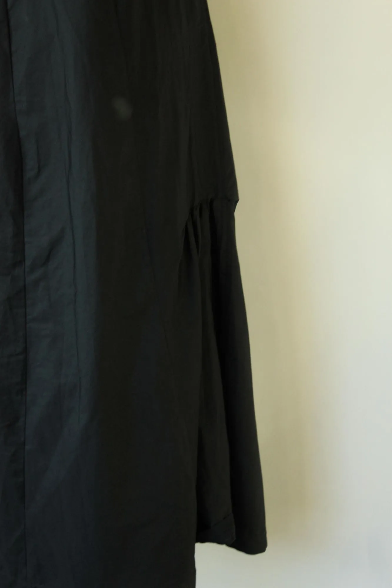 Vintage 1910s 1920s Edwardian Black Silk Skirt